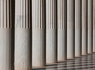 Columns of the Ancient Agora in Athens