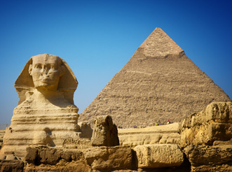 The Great Sphinx of Giza photographed with a longer focal length