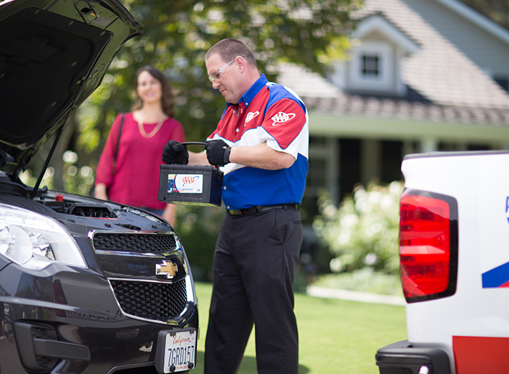 AAA Mobile Battery Service technician AAA Mobile Battery Service technician
