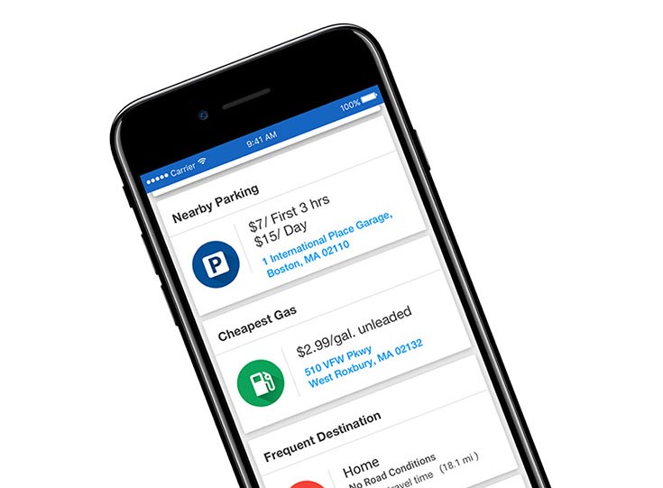 Auto Club App on mobile phone Auto Club App on mobile phone