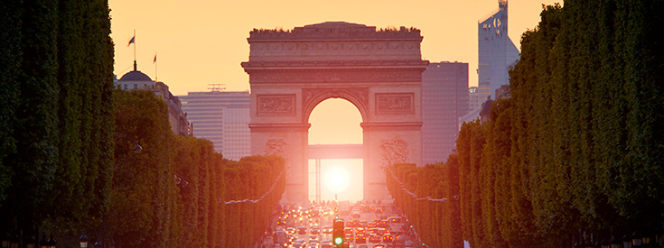 Arc de Triomphe in Paris, France Arc de Triomphe in Paris, France