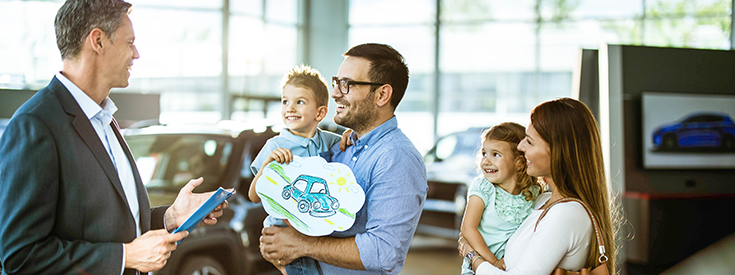 Couple looking at car to purchase Couple looking at car to purchase