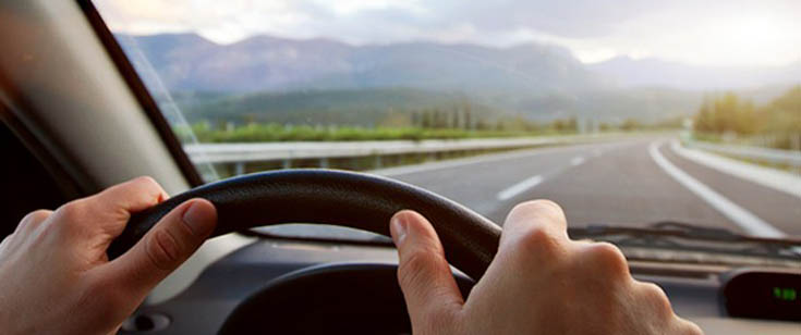 Hands on steering wheel Hands on steering wheel