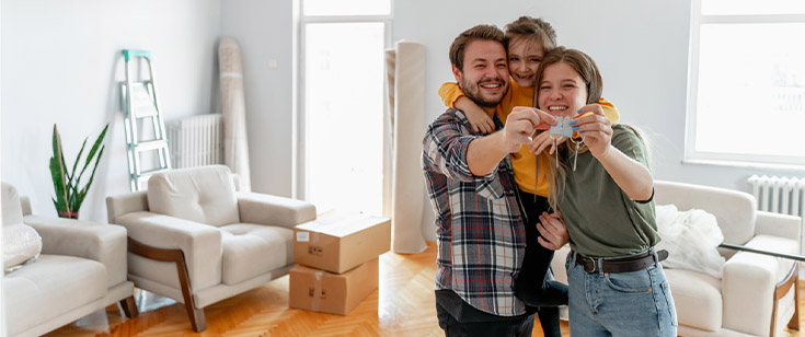 Family in home Family in home