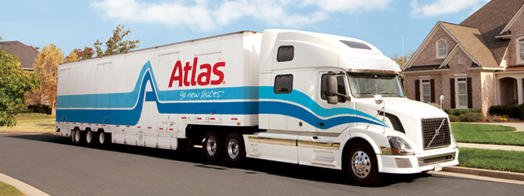 Atlas Van Lines semi truck used for moving services Atlas Van Lines semi truck used for moving services