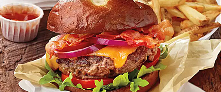 Hamburger from Grubhub Hamburger from Grubhub