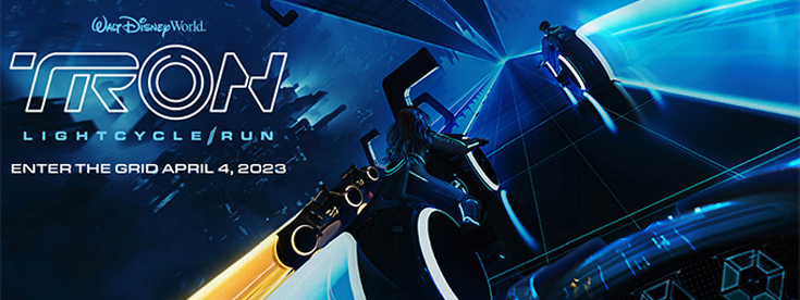 TRON Lightcycle / Run ride with copy and opening date TRON Lightcycle / Run ride with copy and opening date