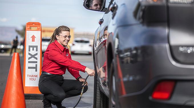 Check your tire pressure