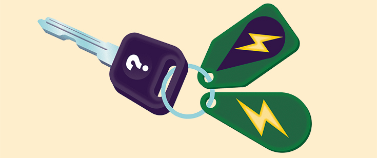 Hybrid plug in hybrid keys illustration Hybrid plug in hybrid keys illustration