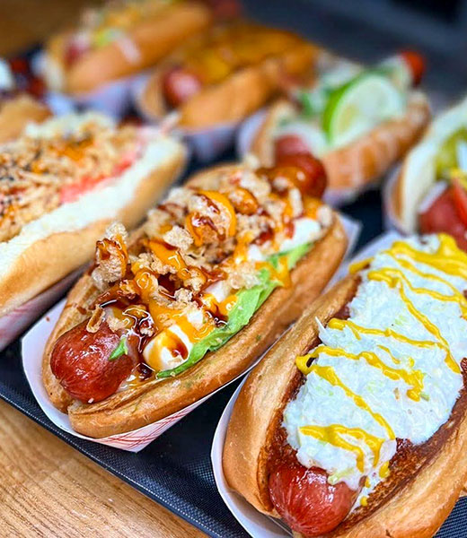 New South Hot Dog & Sushi gourmet hot dogs