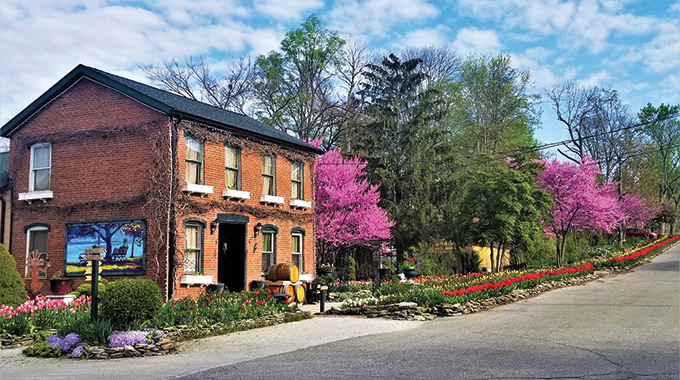 Lanthier Winery and Distillery seen from the street.