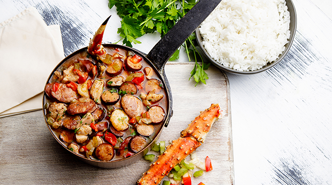 The Quarter Creole Cuisine's Creole Seafood Filé Gumbo