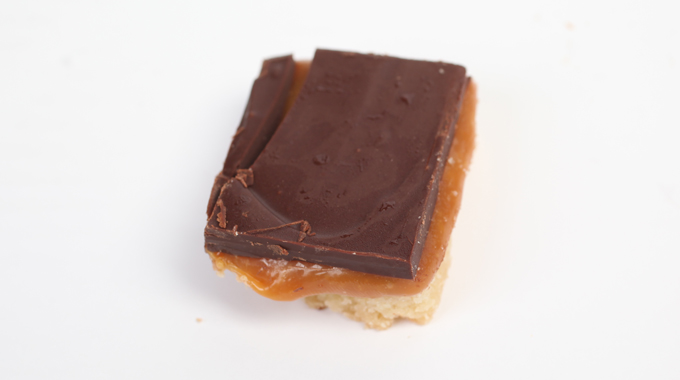 Shortbread, caramel, and chocolate bars from White Birch Inn