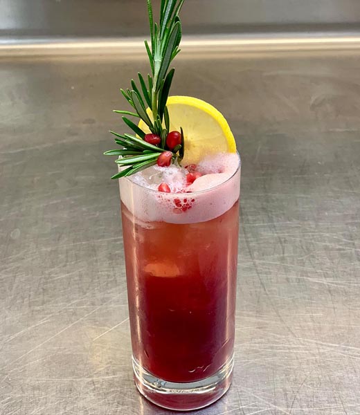 Sugar Pom Fairy mocktail from The Jefferson Hotel