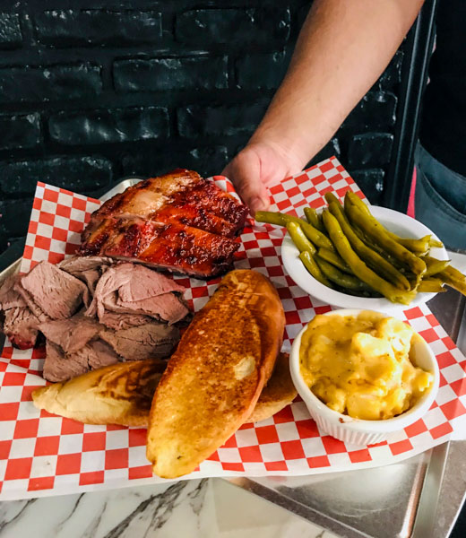 Smoke N Bones BBQ food plate