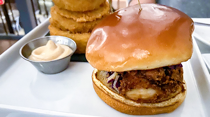 1865 Craft House and Kitchen's fried chicken sandwich | Photo by Nick Rufca