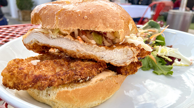 Chicken Ranch's fried chicken sandwich | Photo by Nick Rufca