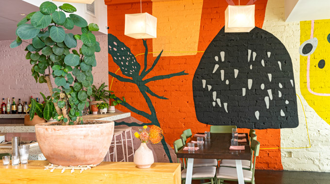 Interior of Gema restaurant