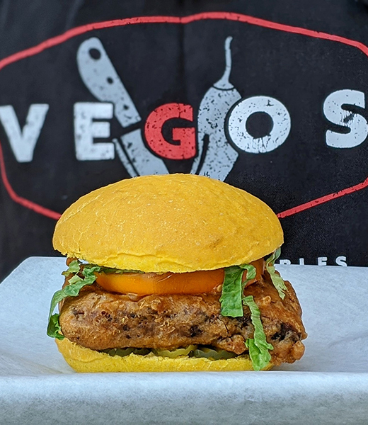 Nobody Calls Me Chicken Sandwich at Vegos. | Photo courtesy Vegos