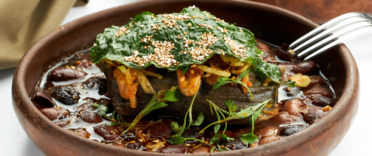Quixote huitlacoche tamal Quixote huitlacoche tamal
