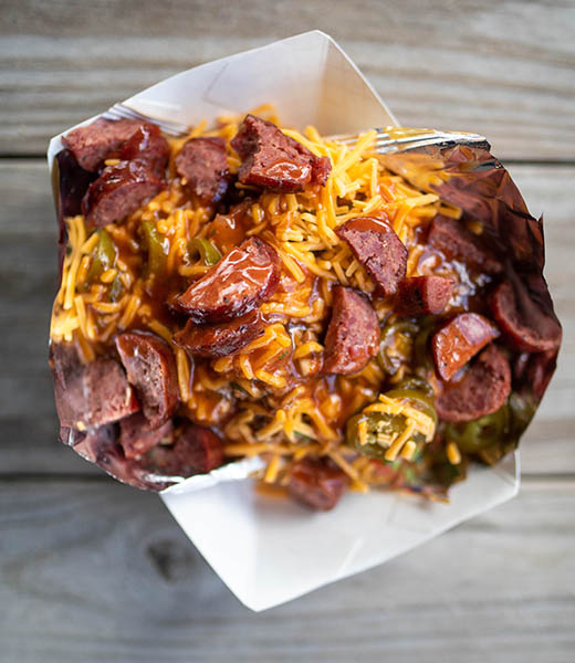 BBQ Frito pie at Davila's BBQ. | Photo by Julia Keim/Courtesy Davila’s BBQ