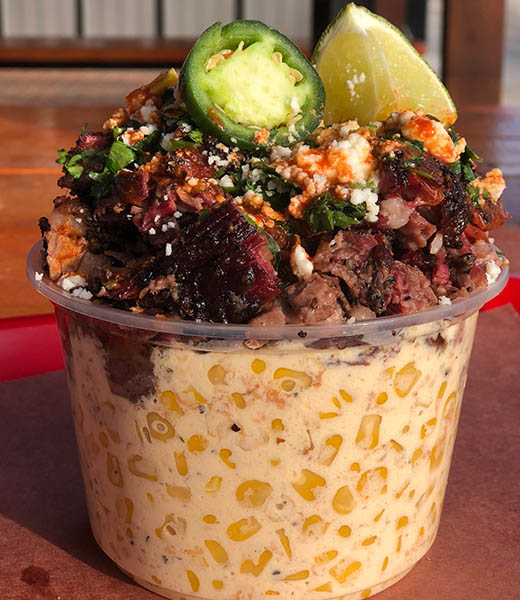 Panther City BBQ's brisket elote cup