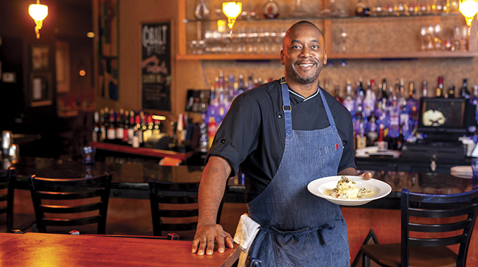 Chef Alvin Williams at Cobalt Grille.