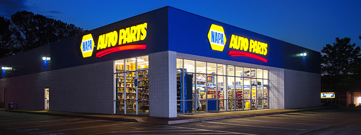 NAPA Auto Parts store exterior NAPA Auto Parts store exterior