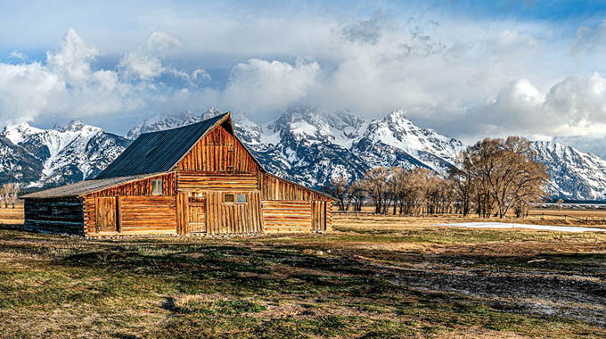 Mormon Barn, Grand Teton National Park by Frank Easton