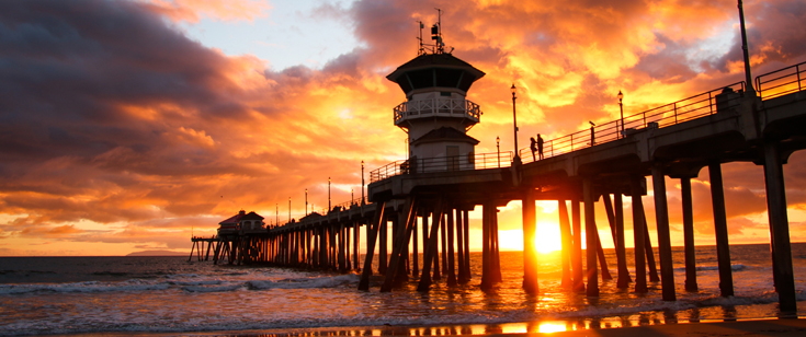Huntington Beach Pier by Joe Nickerson