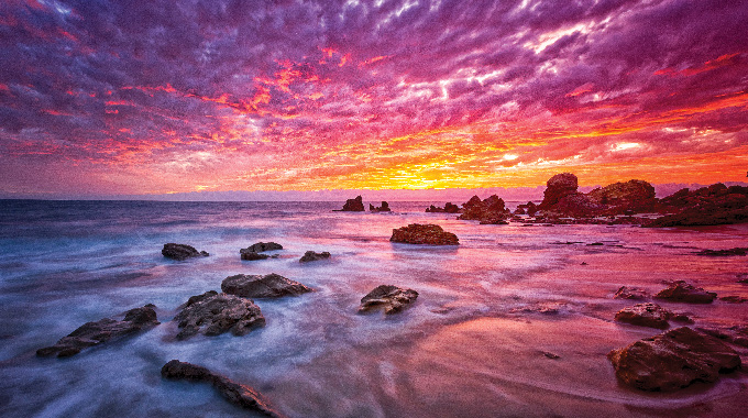 Fiery Sunset  By Huy Tran, a 9-year member from Fountain Valley, California