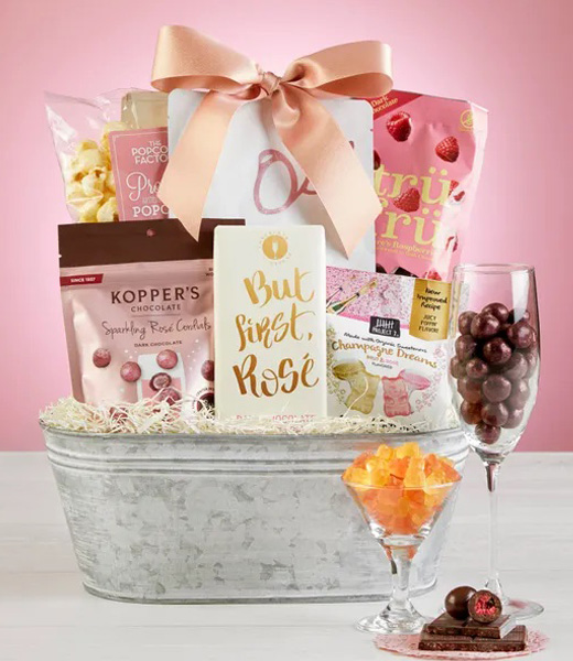 Girls Night In Rosé Gift Basket