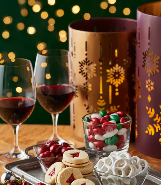 Wooden Lantern Wine Gift