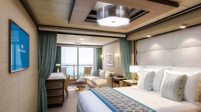 Mini-suite aboard a Princess Cruises ship.