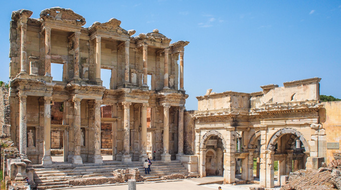 Ruins in the ancient city of Ephesus, Turkey
