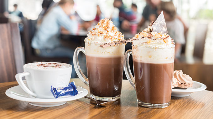 Hot chocolate served in the café of the Cailler-Nestlé factory museum. | Photo courtesy Nestlé