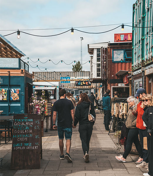 Reffen street food market in Copenhagen, Denmark