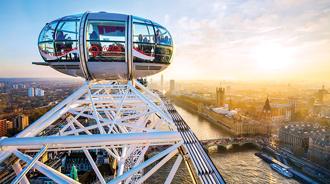 The London Eye looks down on the River Thames. | Photo by Jon Reid/visitlondon.com