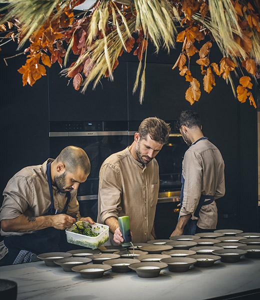 Chef Gabriel Waterhouse of The Water House Project (center). | Photo by Lateef Okunnu Photography