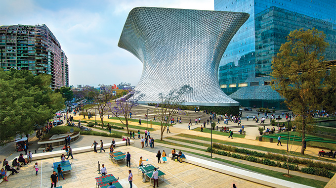 Outside of Soumaya Museum