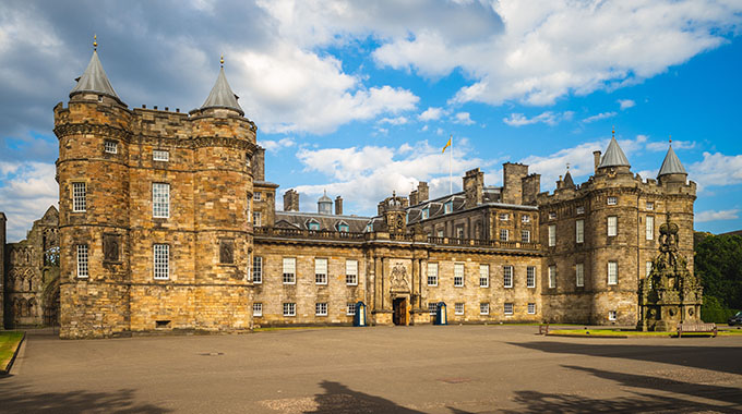 Palace of Holyroodhouse in Edinburgh, Scotland