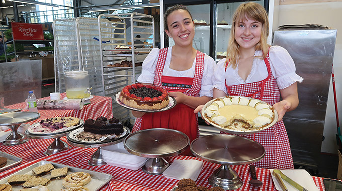 Vendors at Halifax Seaport Farmers' Market proffer freshly baked treats. | Photo by Rick and Mimi Steadman