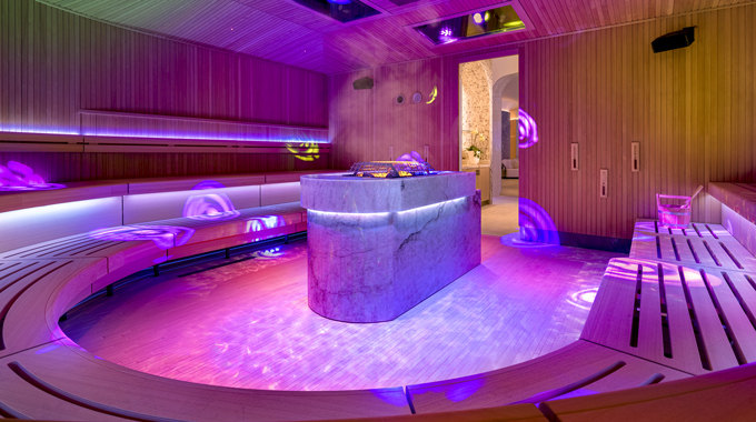 Mood lighting at Awana Spa & Wellness at Resorts World in Las Vegas. | Photo courtesy Awana Spa & Wellness; Resorts World Las Vegas