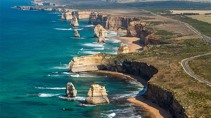 Ariel view of the Twelve Apostles  