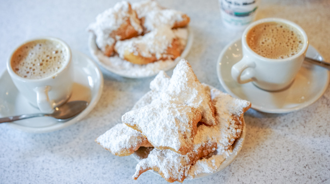 Beignets and coffee
