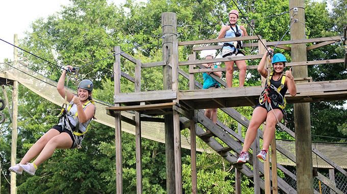 Egg Adventures ziplining