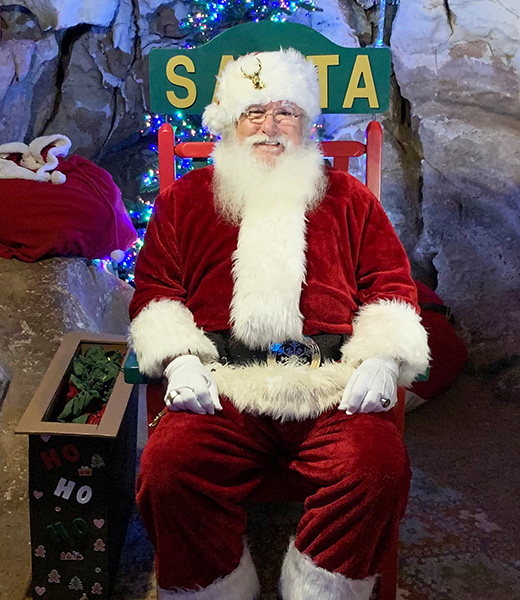 Did you know that Santa visits Rickwood Caverns State Park? | Photo courtesy Rickwood Caverns State Park
