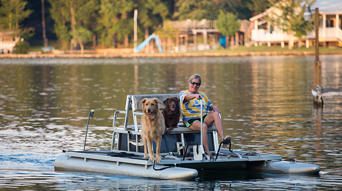 Don’t feel like floating? Boating is another great option for getting out on the water.