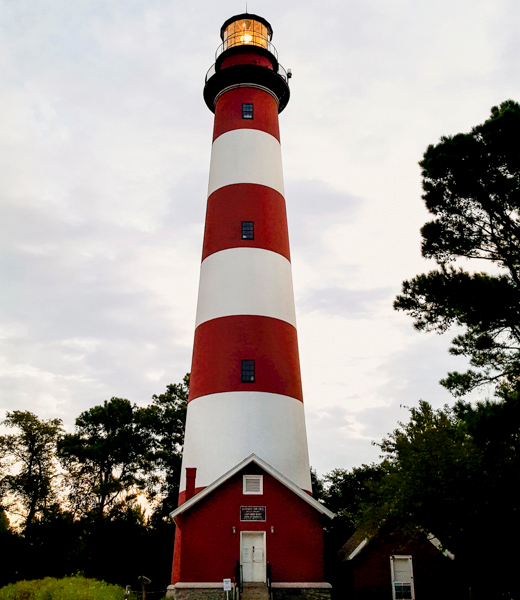 Assateague Lighthouse at Assateague Island National Seashore in Virginia