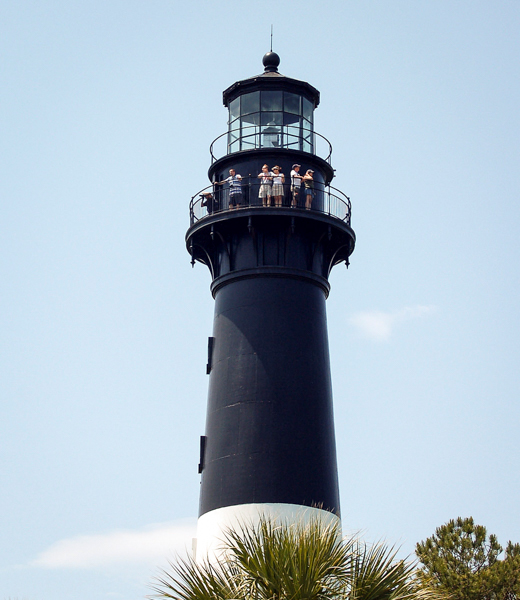 Hunting Island Lighthouse at Hunting Island State Park in South Carolina.